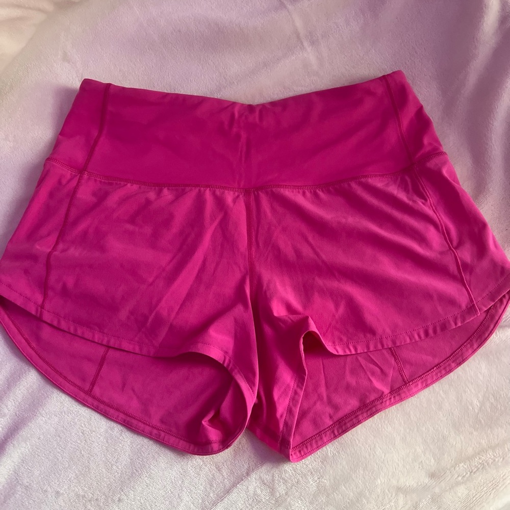 size 6 2.5” sonic pink high rise speed up